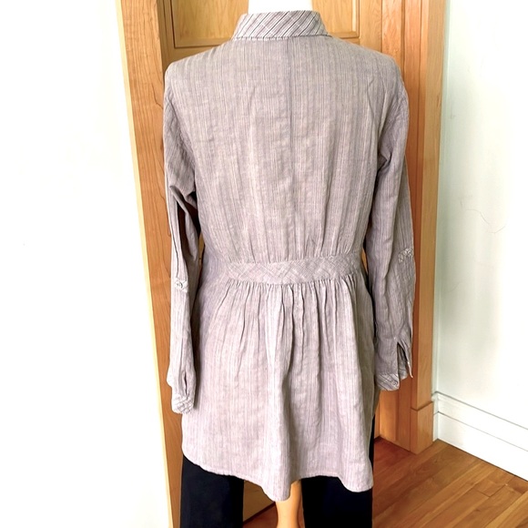 Sandwich Long-Sleeved Grey Button-Down Tunic, Size 38/S - Picture 7 of 15